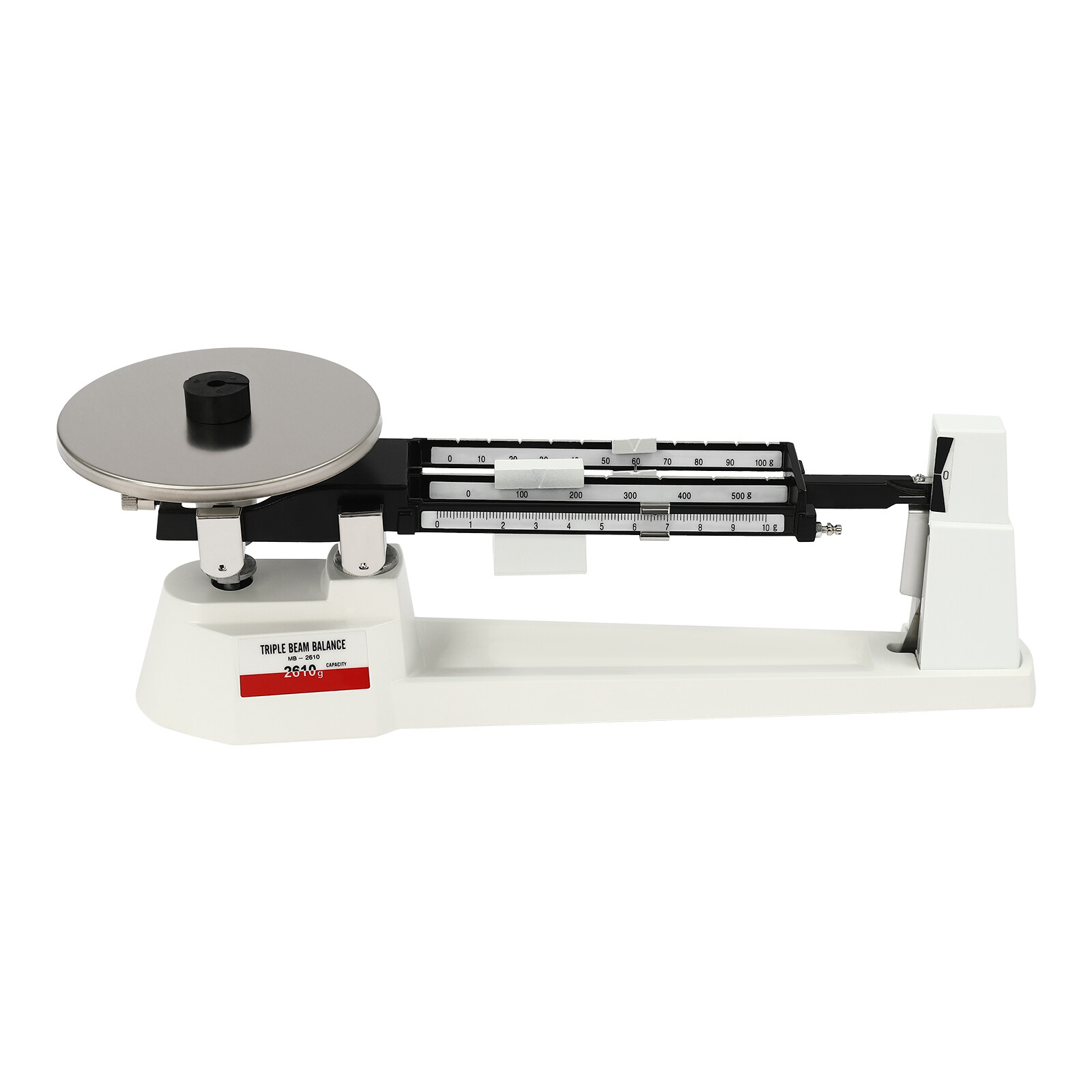 Lab Triple Beam Balance Scale 2610G x 0.1g Stainless Steel Retro Lightweight