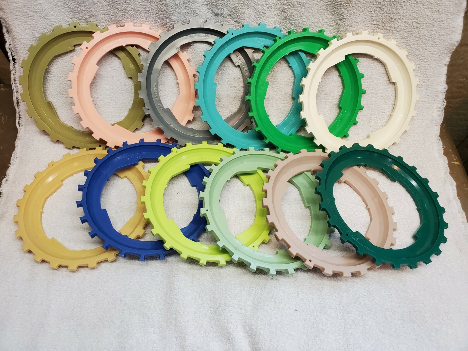 NEW Lustran John Deere Corn Planter Plates for Flat Seeds White Oliver Allis