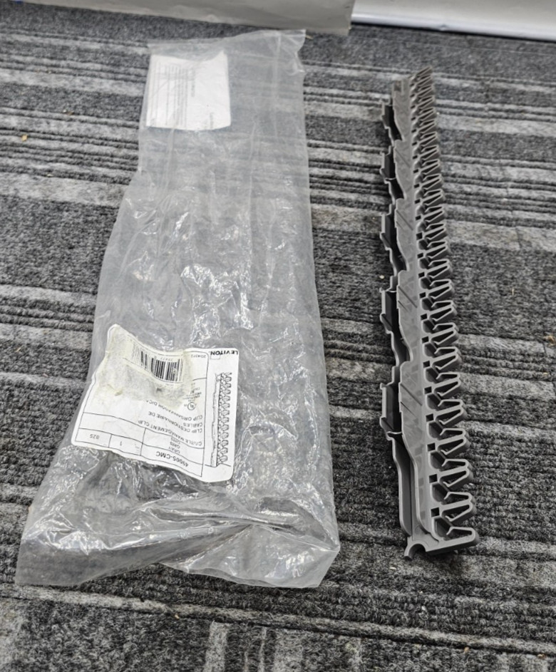 (QTY 5) Leviton 49005-CMC Patch Panel Cable Management Clip Gray