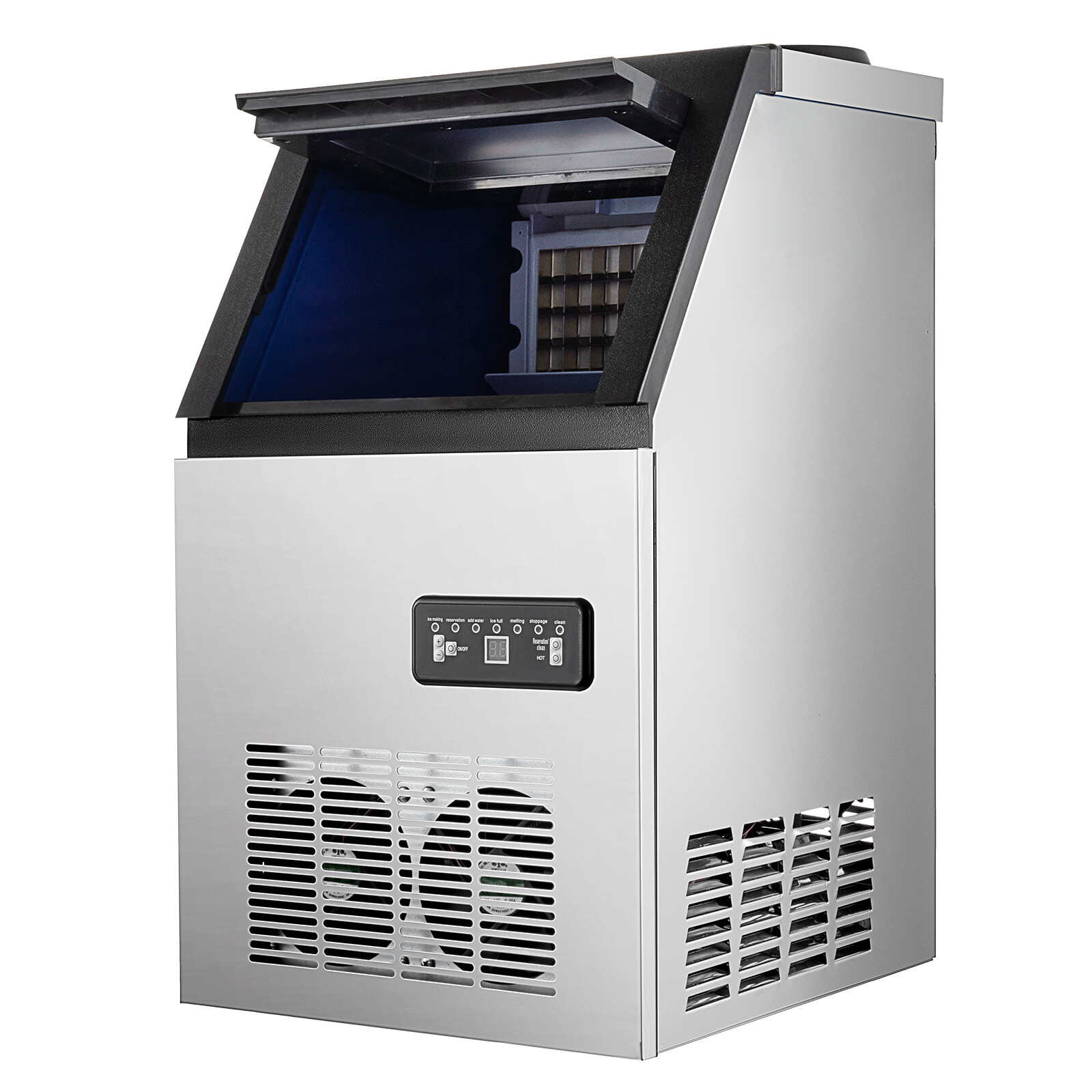 Built-in Commercial Ice Maker Stainless Steel Bar Restaurant Ice Cube Machine