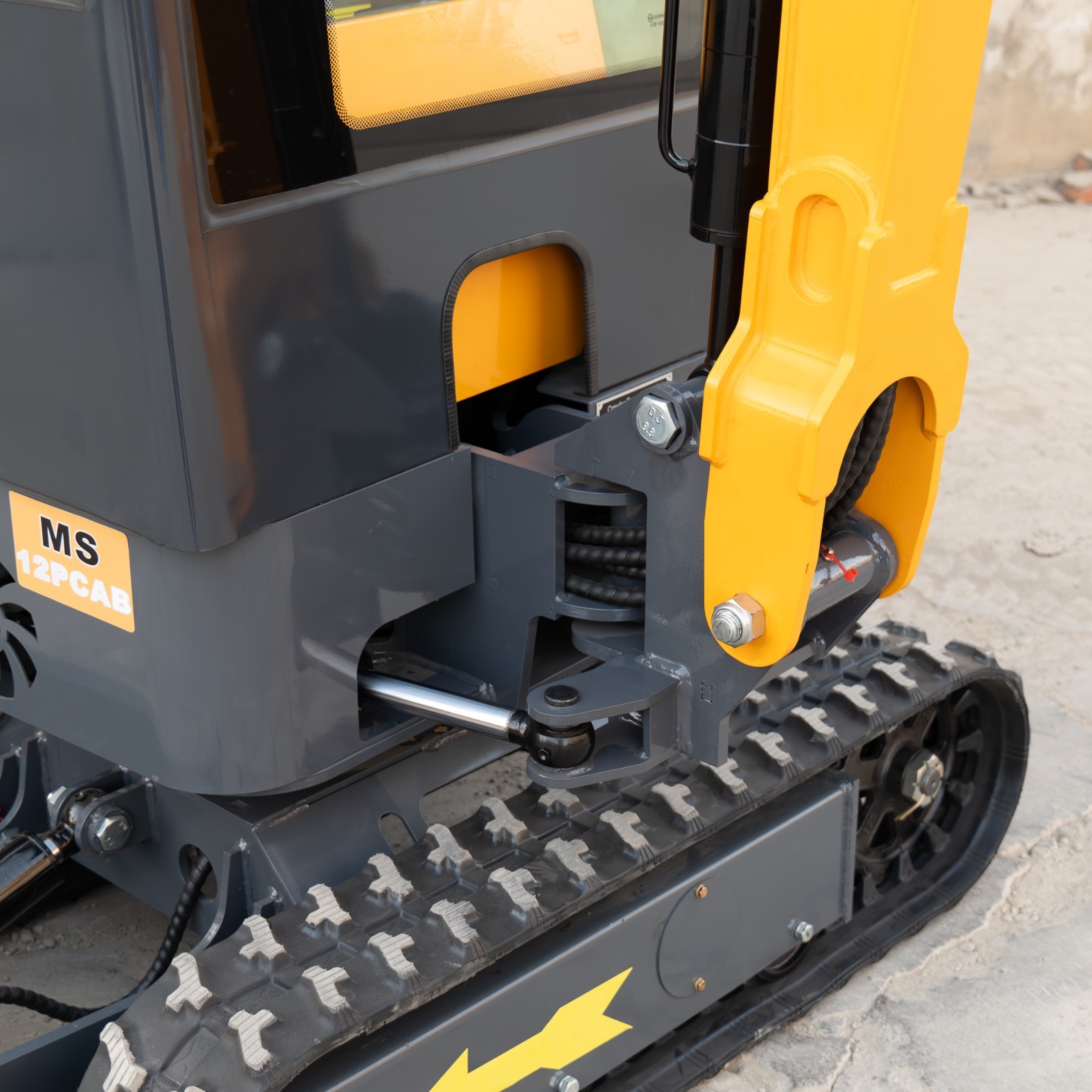 MMS Mini Excavator 13.5hp 1.4Ton Gas B&S EPA Engine With Swing Boom