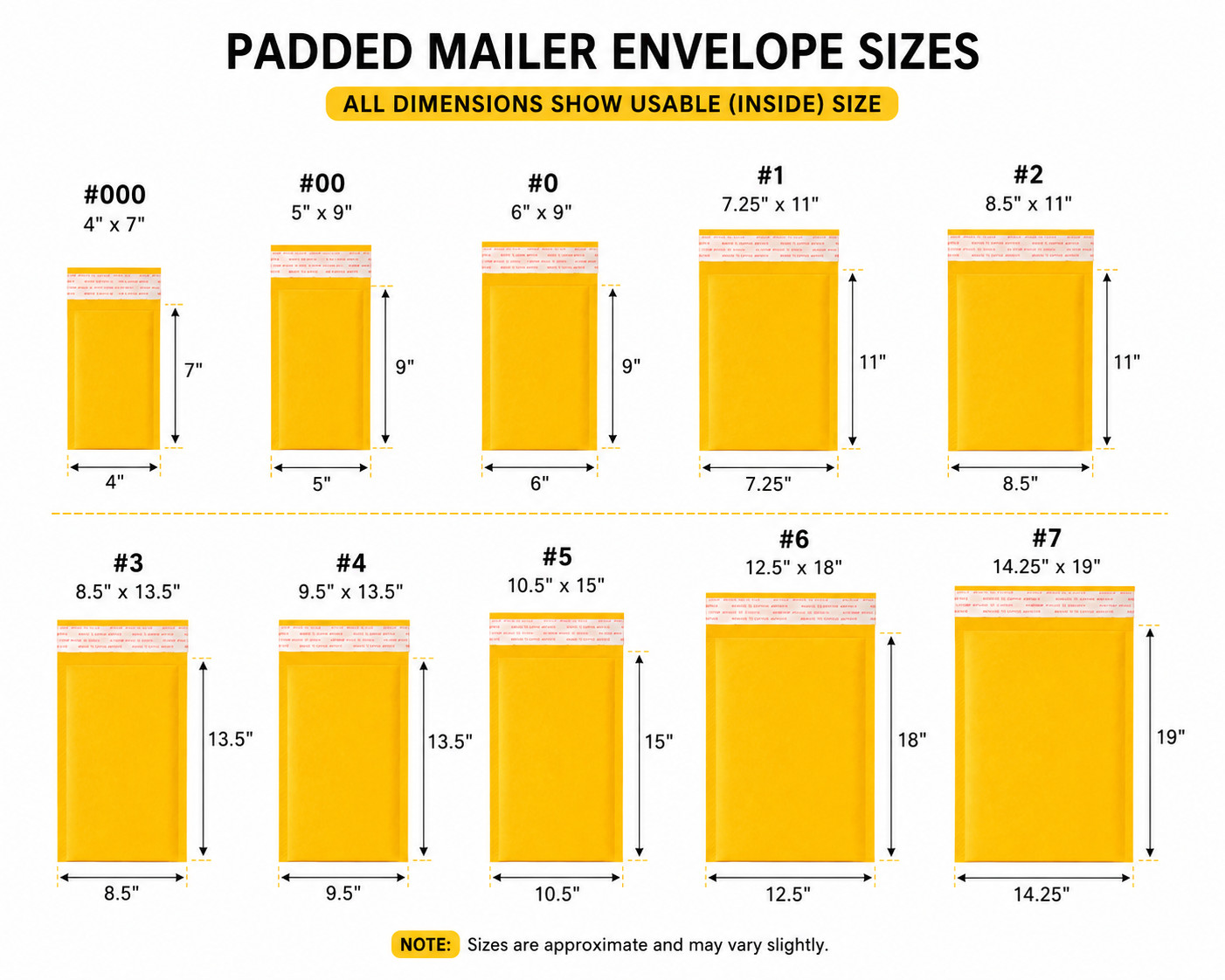 Kraft Bubble Mailers Padded Shipping Envelopes Self Seal Mailing Bags Any Size