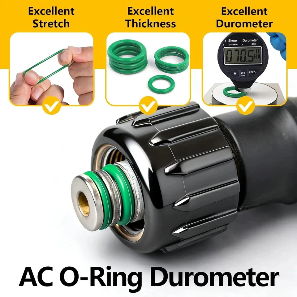 485 PCS Metric AC O Ring Kit – Automotive A/C System Seal Kit Compatible with R1