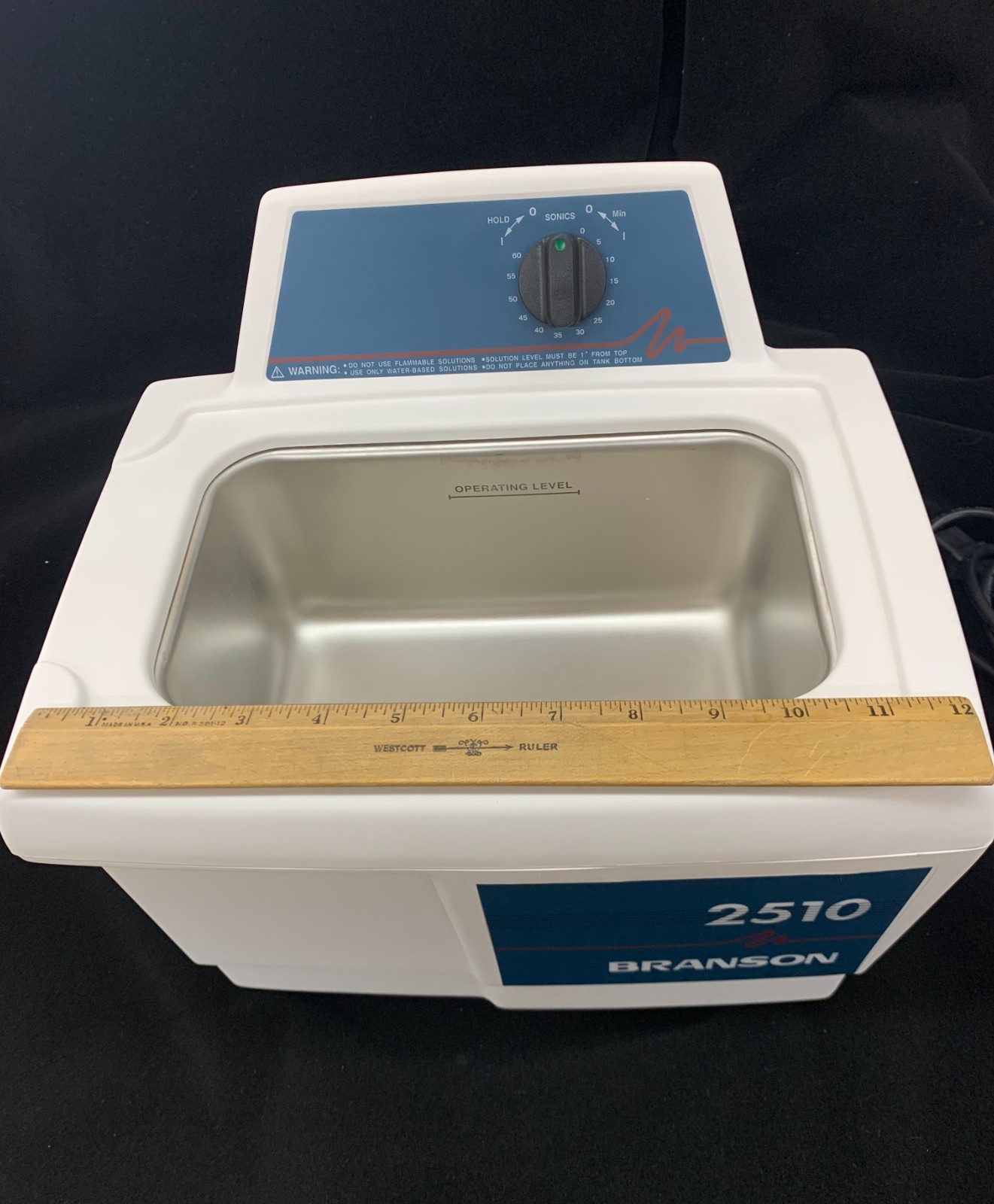 Branson 2510 0.75G Ultrasonic Cleaner w/ Mechanical Timer CPN-952-216R