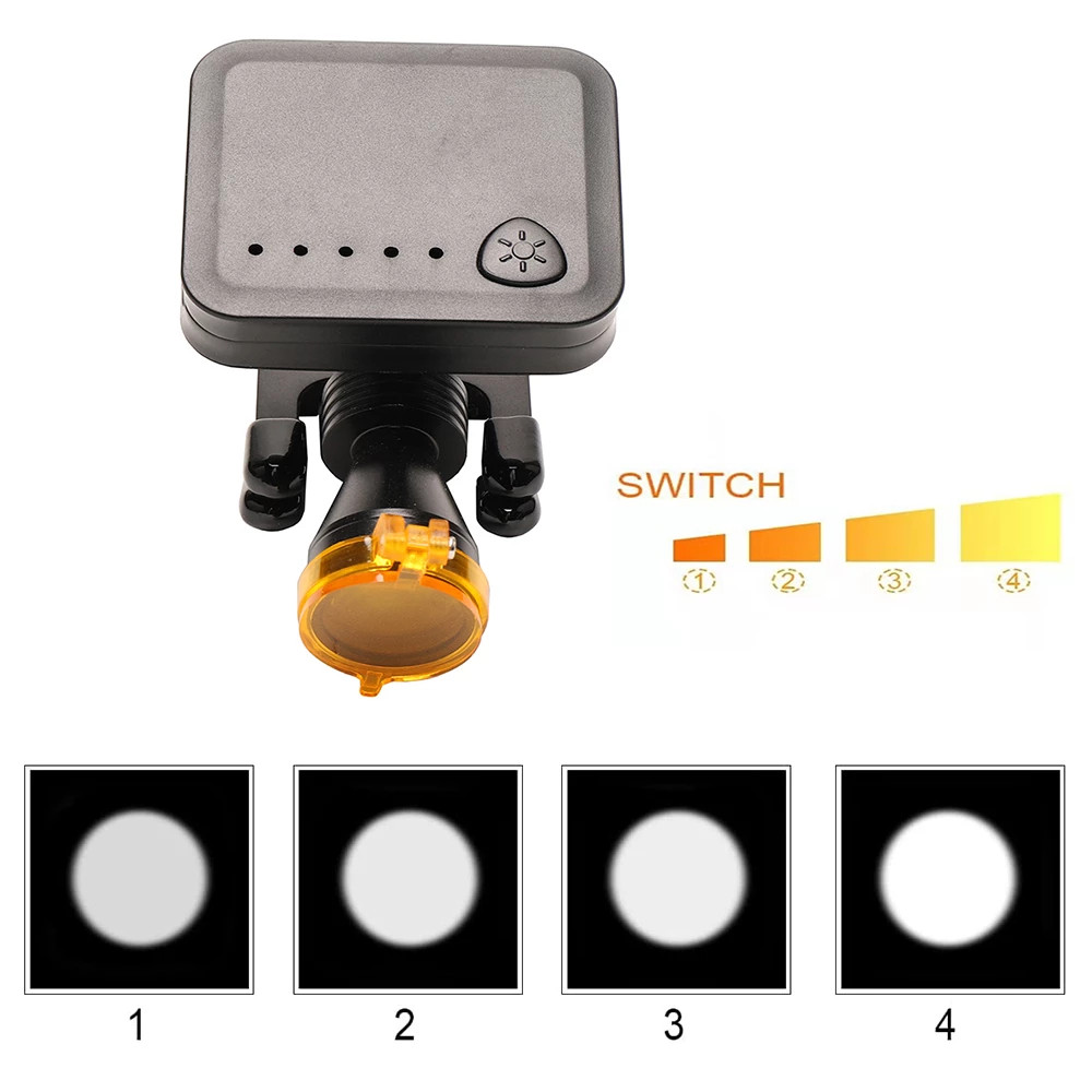 5W Led Dental Medical Wireless Head Light Clip-on Headlight with Optical Filter