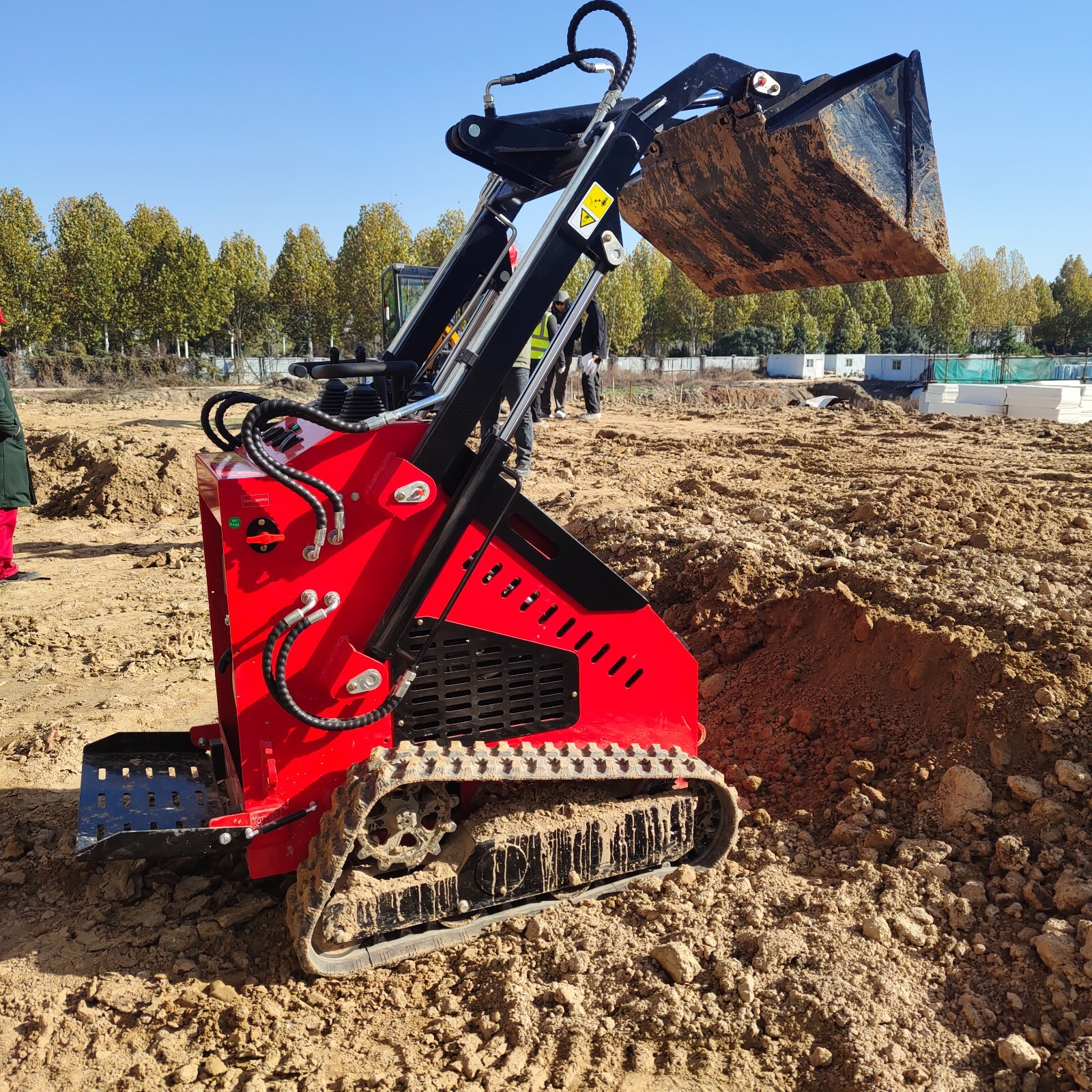 2025 Mini Crawler Track Skid Steer Loader B&S 13.5HP EPA Gas Vertical