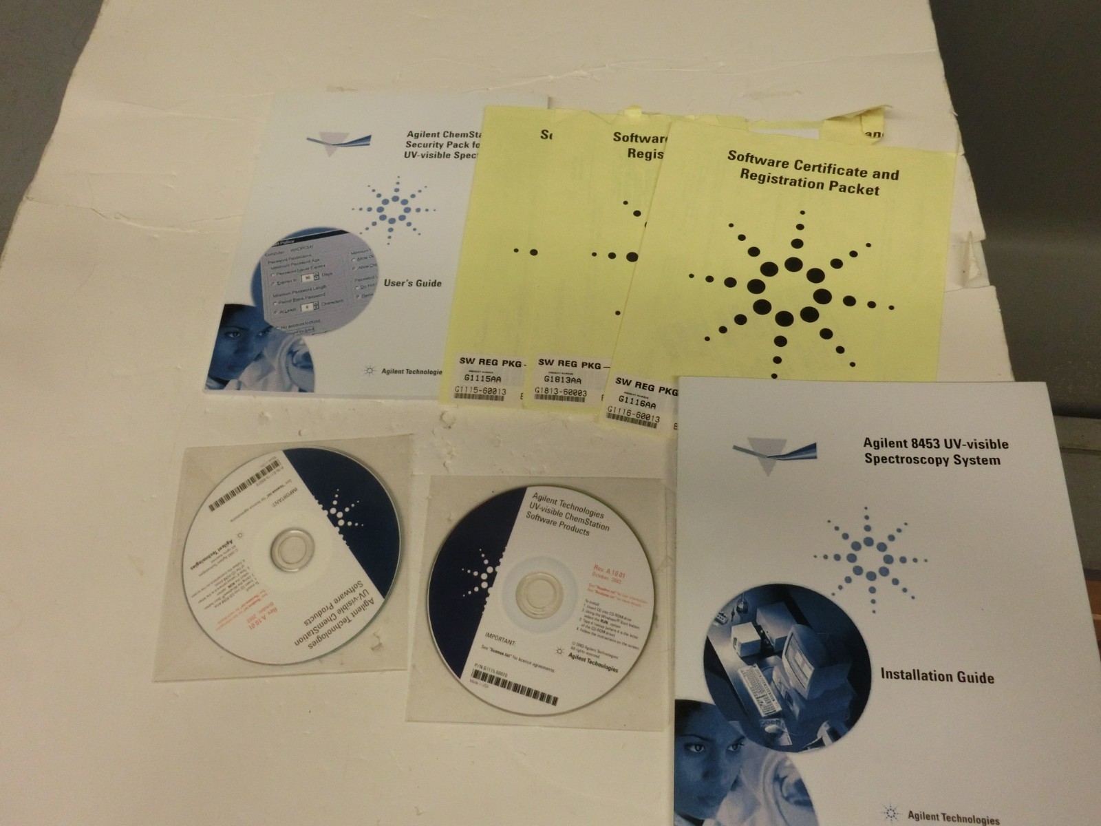 Agilent HP 8452a 8453 G1103A ChemStation Software Registration CD A09.01 A10.01