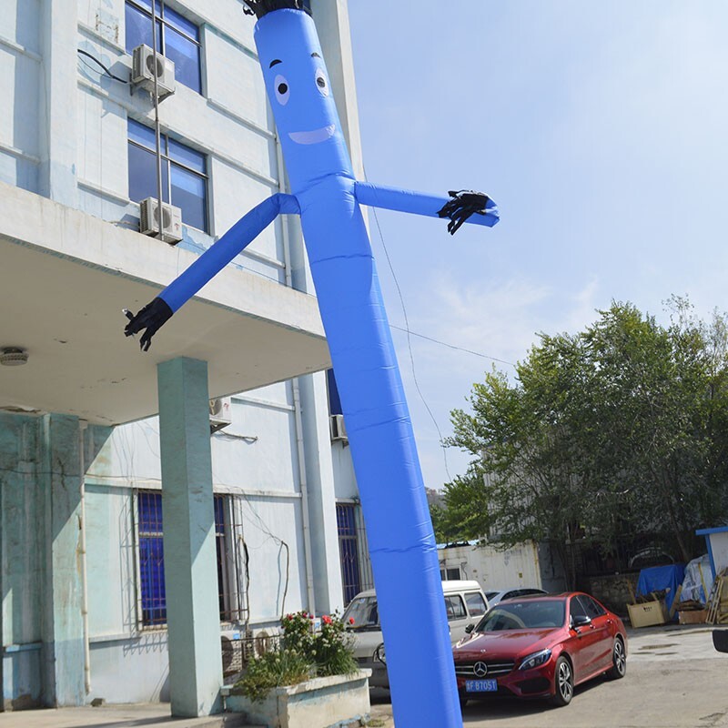 20Ft Air Inflatable Dancing Wind Dancer Sky Puppet Wavy Man Wind Dancer Blue New