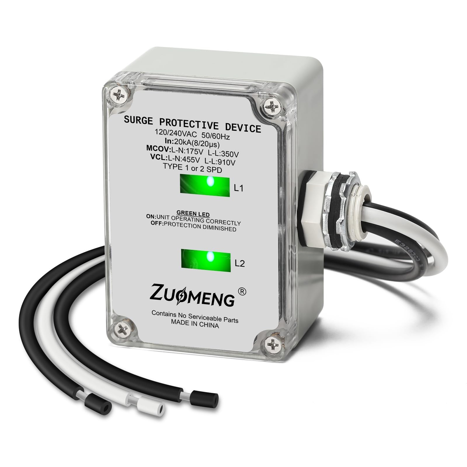 HVAC Surge Protector, Zuomeng 120/240VAC Universal Air Conditioner Surge Prot…