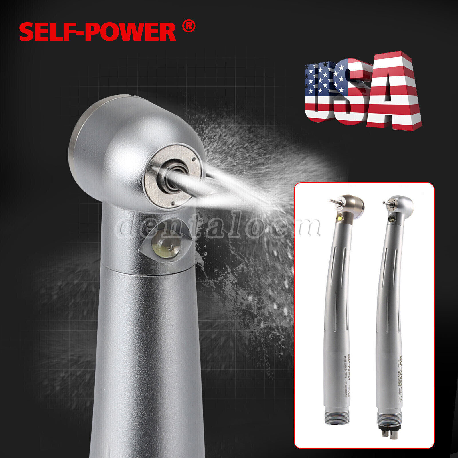 NSK Style Dental Fiber Optic LED E-generator / high speed handpiece 4HOLE/2HOLES