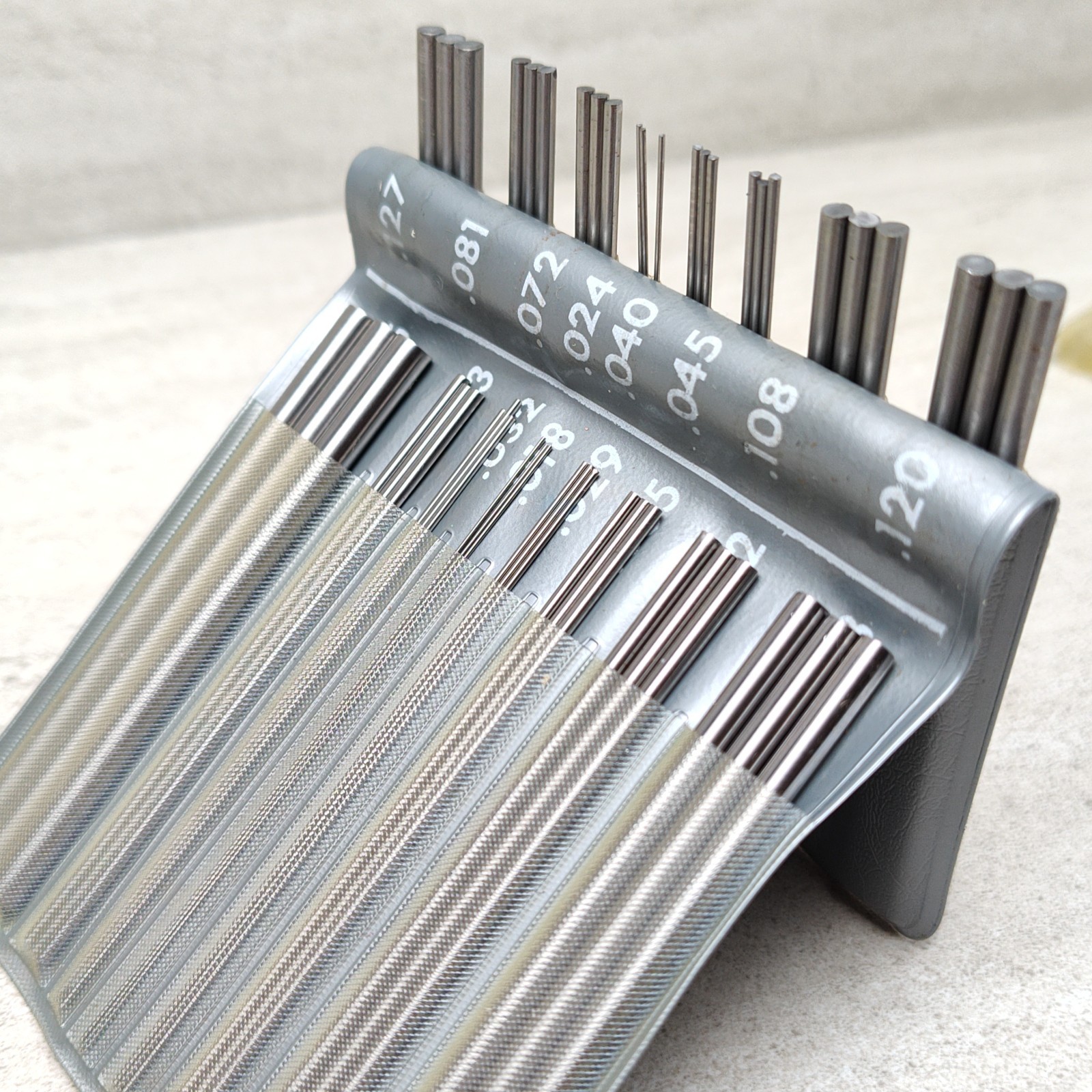 48 Piece Thread Measuring Wire Set .018″-.185″, Made in Japan