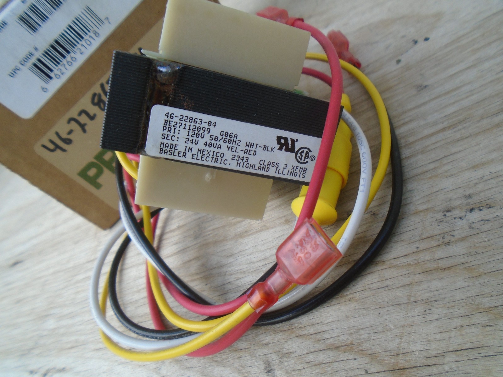 Protech for Rheem Ruud 46-22863-04 Transformer w/ Fuse