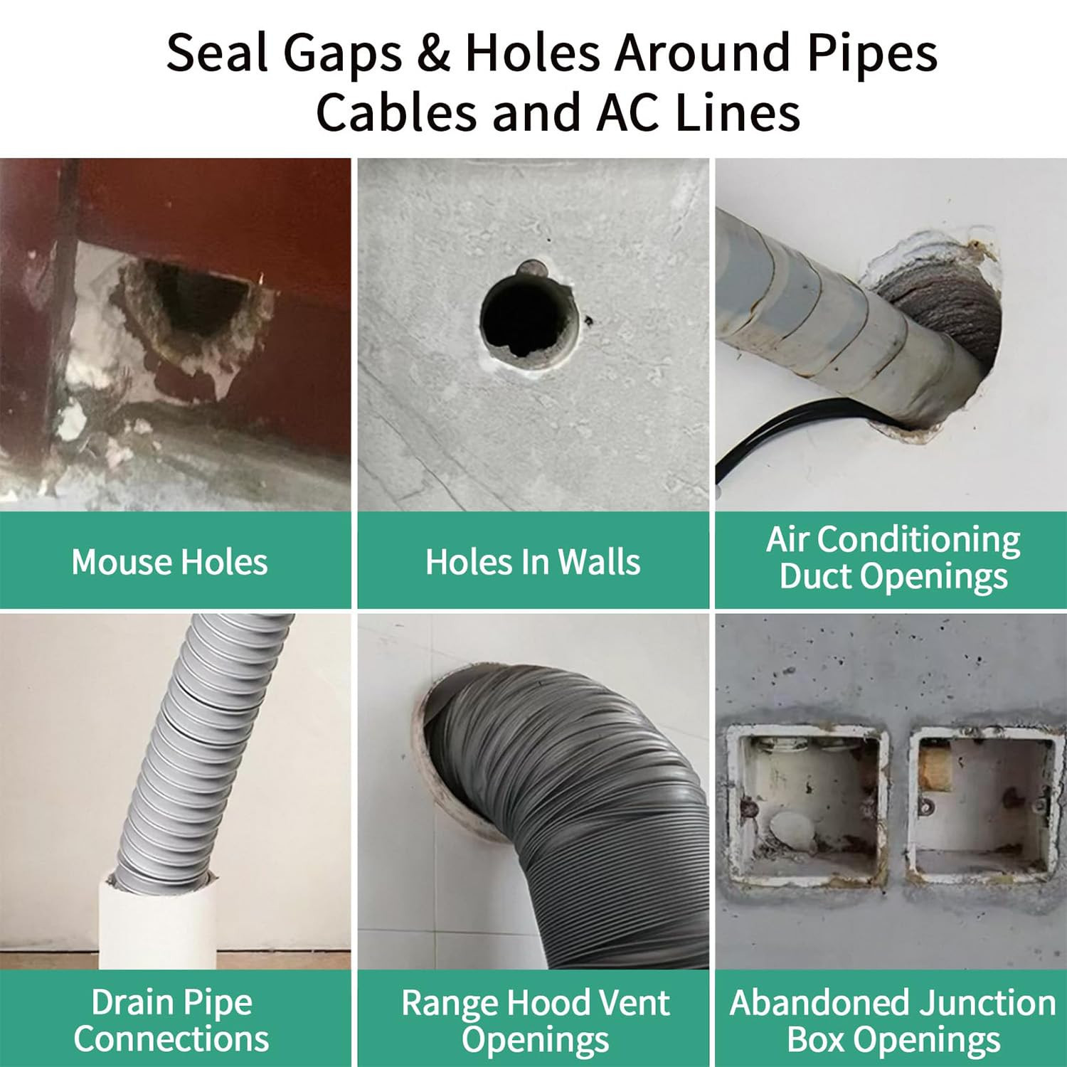 Repair Sealing Clay, Waterproof Sealant Mastic (3 Pcs) | Cement Crack Filler,Qui
