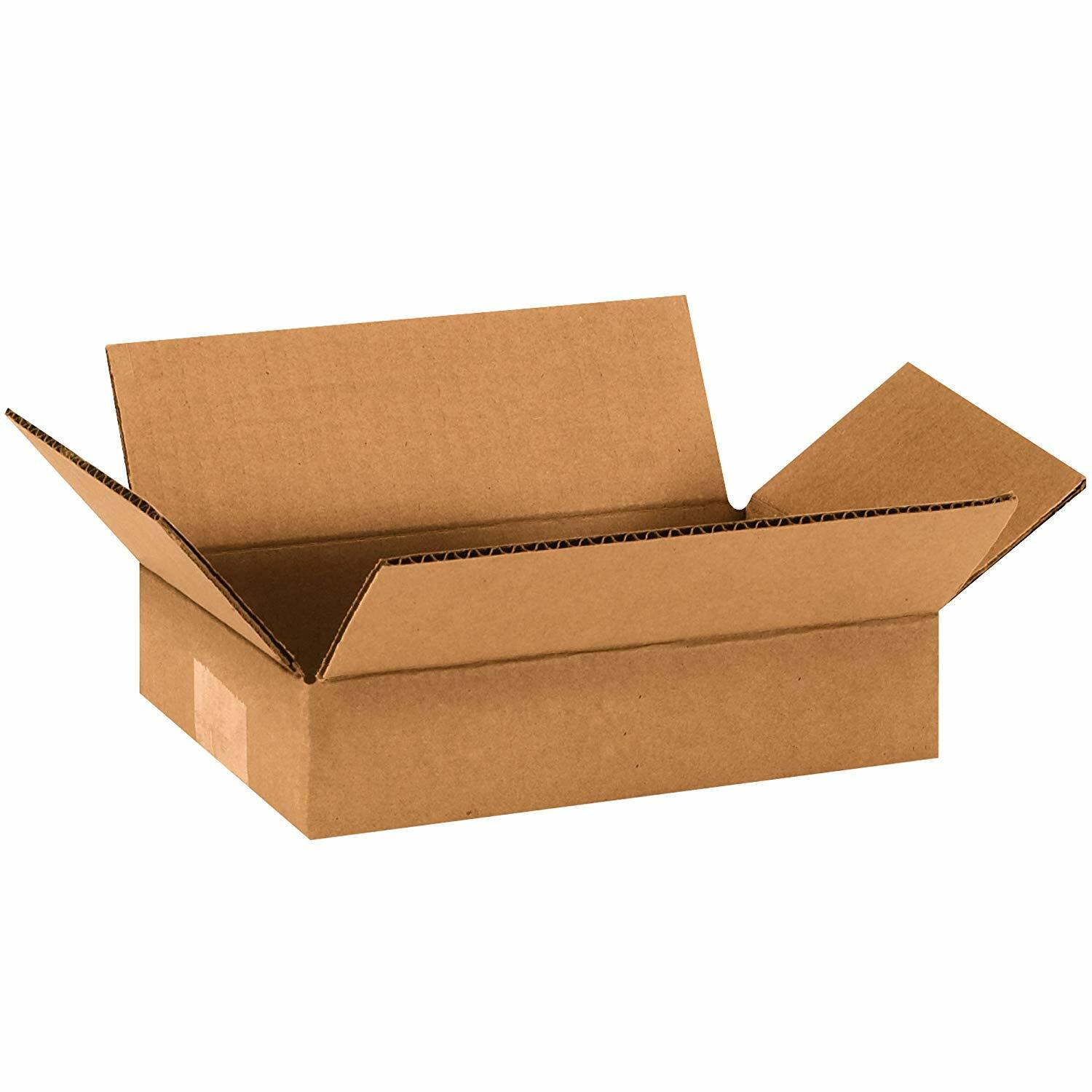25 9x6x2 Cardboard Shipping Boxes Cartons Packing Moving Mailing Box Storage