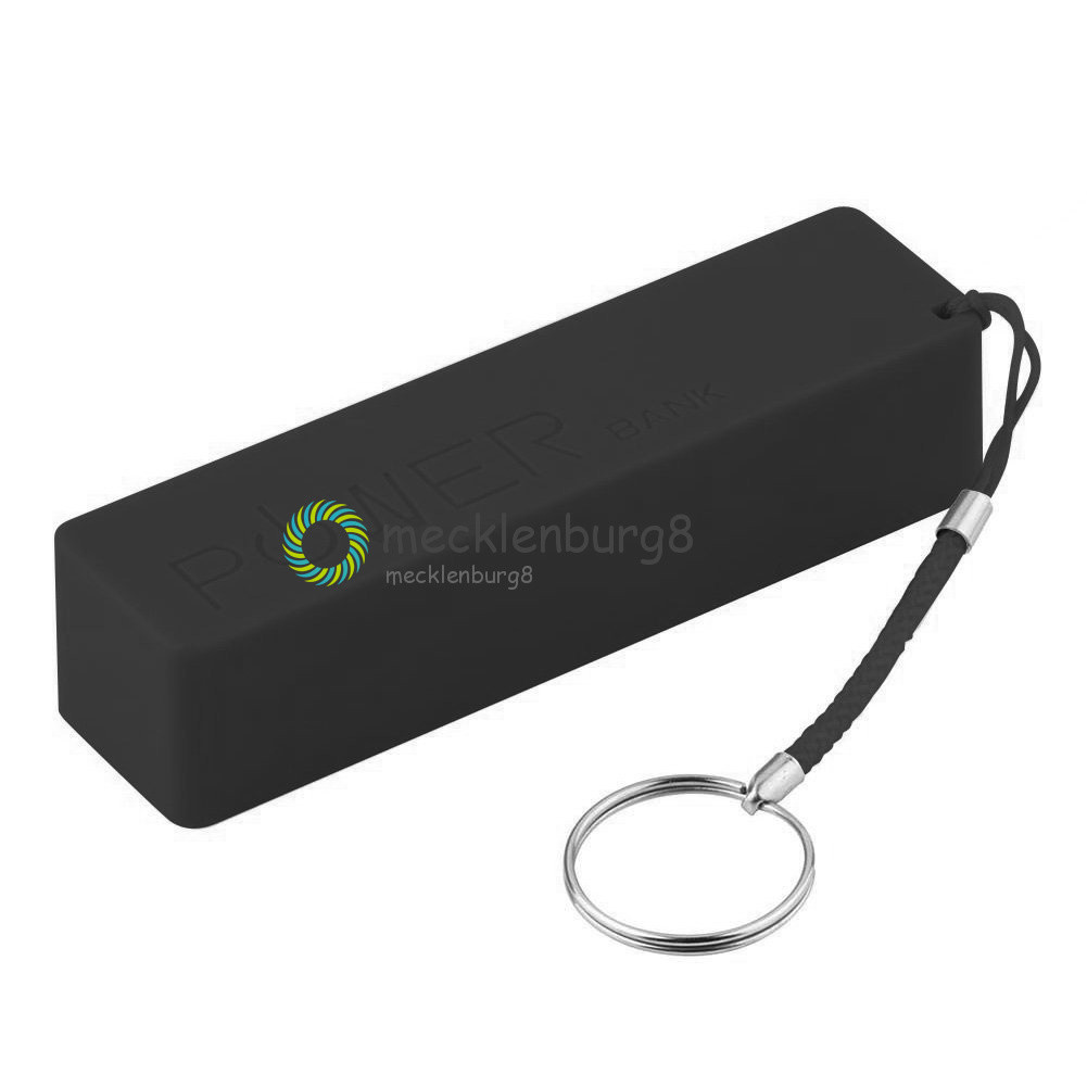 Black 1×18650 Portable USB Power Bank Charger Pack Box Battery Case