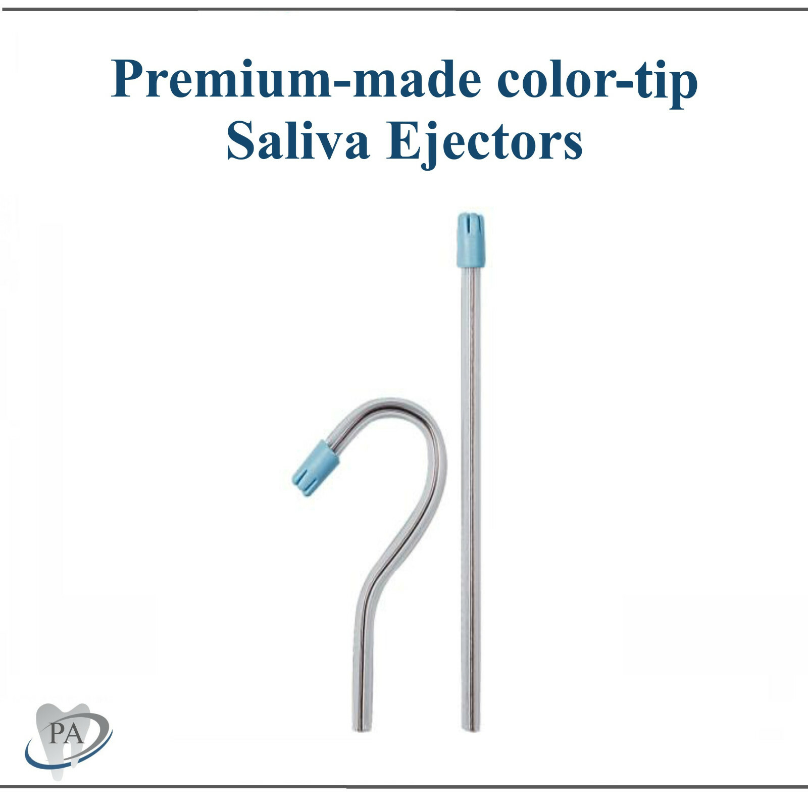 1000 Clear n Blue or White Dental Saliva Ejectors Disposable Suction Tip