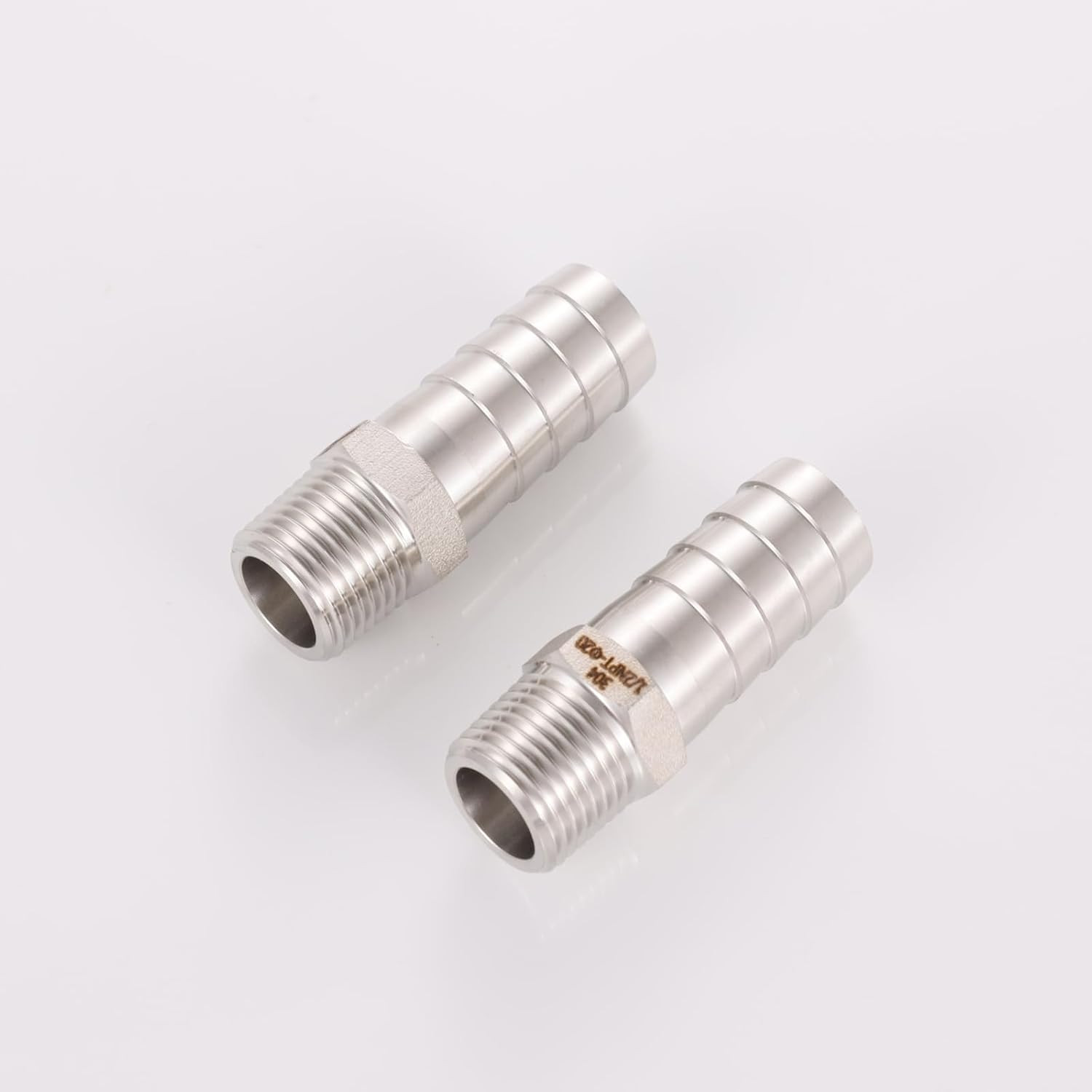 304 Stainless Steel 3/4″ Hose Barb to 1/2″ Male NPT Home Brew Fitting Water Fuel
