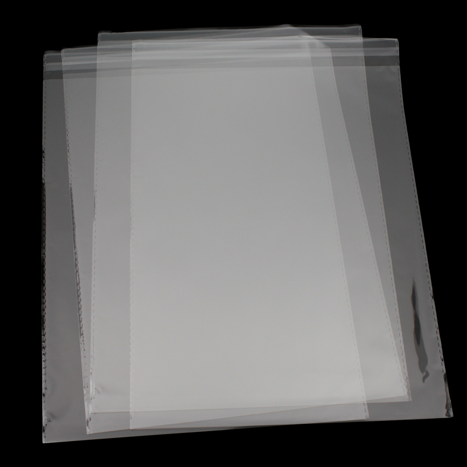 9×12 Clear Resealable T-Shirt/Apparel Self Seal Cello Lip Tape Poly Plastic bags