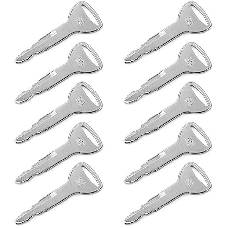 Ignition Keys, 10 Pack Forklift Key Heavy Equipment Ignition Keys 57591-23330-71