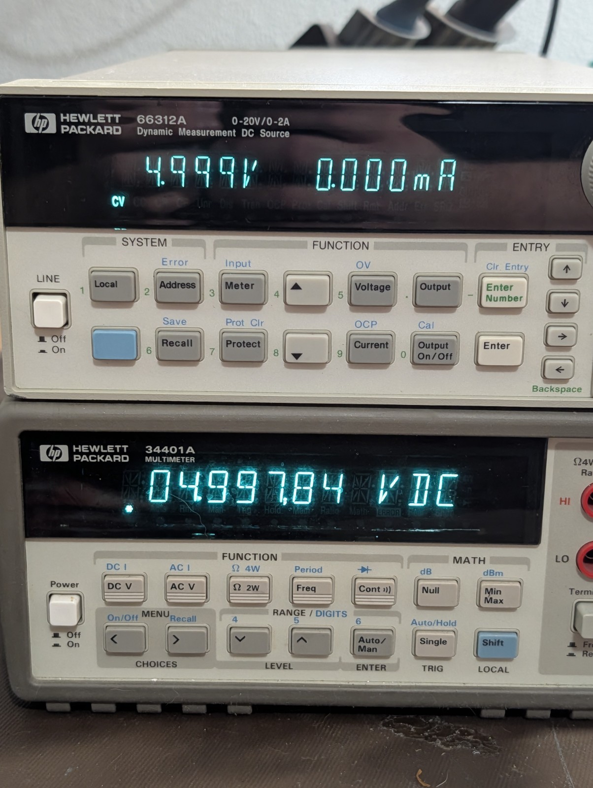 HP/Agilent 66312A Dynamic Measurement DC Source – 20V 2A 40W – Good Condition!