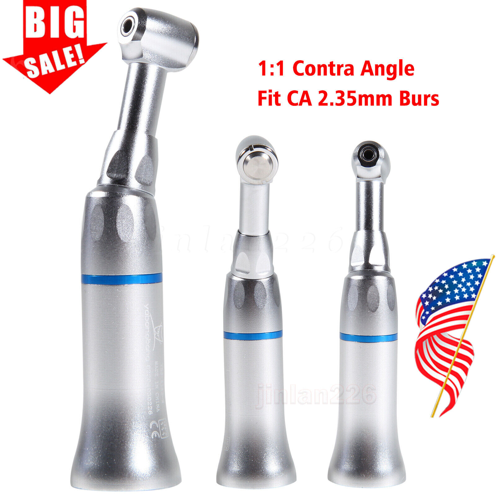 10* BURR Dental Fast High Speed Handpiece Push Turbine 4 Holes Fit NSK Pana Max