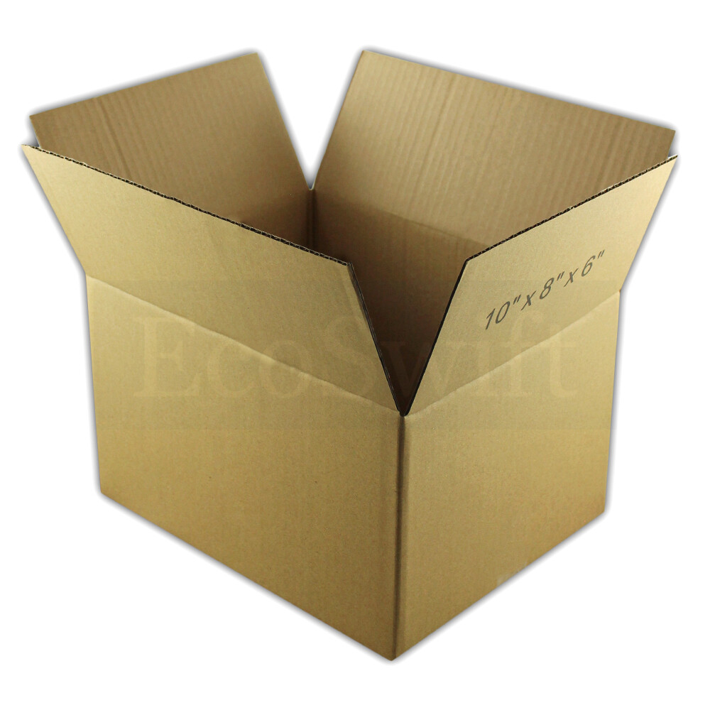 1-50 10x8x6 “EcoSwift” Cardboard Packing Mailing Shipping Corrugated Box Cartons