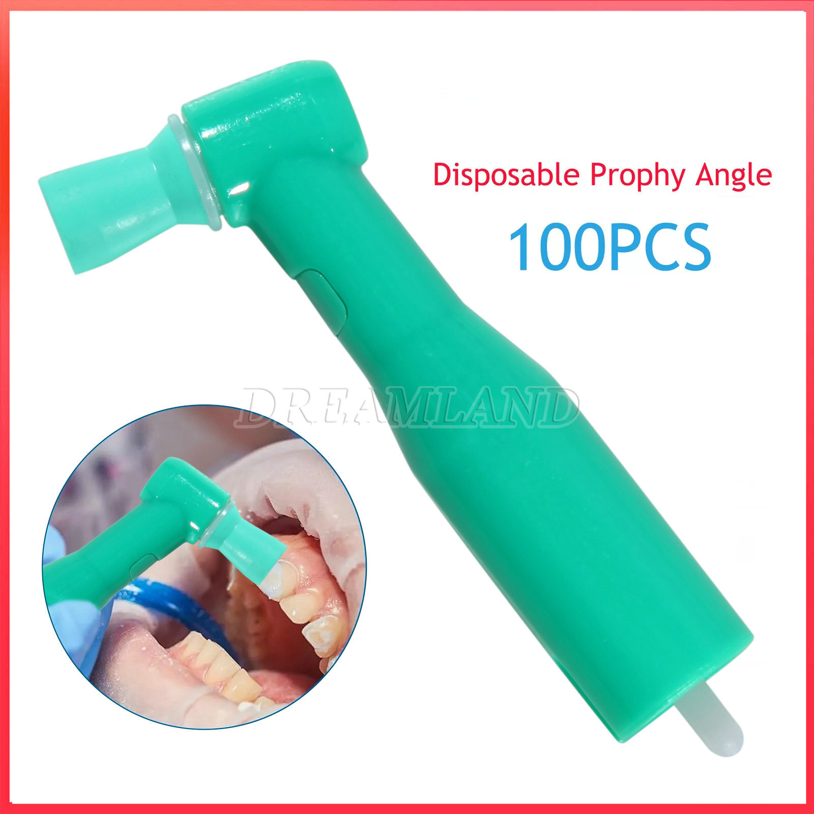 Dental Disposable Prophy Angles Soft Contra Angle 105° Latex Free 100 pcs