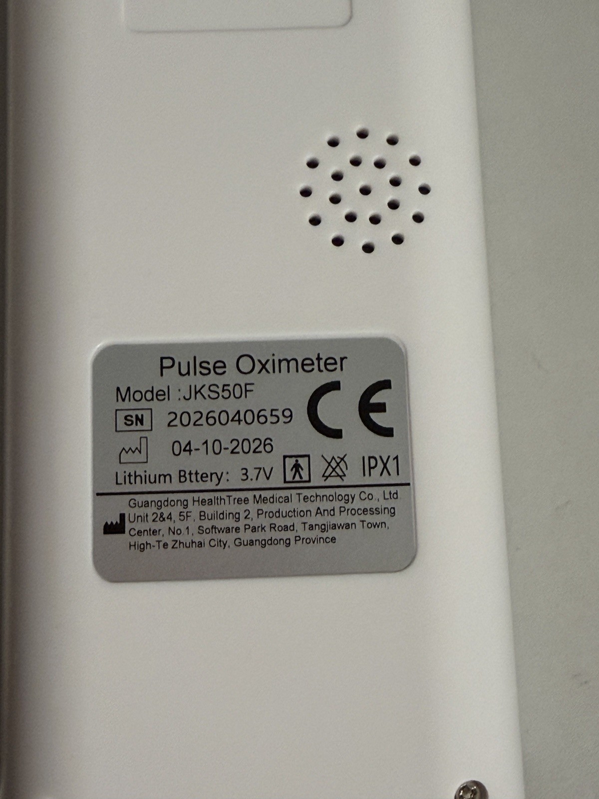 Handheld Pulse Oximeter with Wireless Transmission, Alarm, Multi-User Support