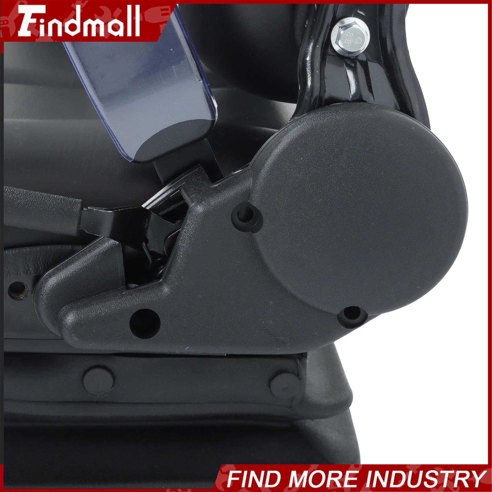 FindmallForklift Tractor Seat Suspension Adjustable Backrest Armrest Safety Belt