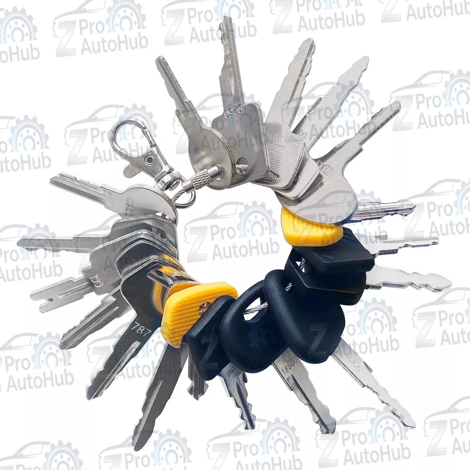 18 Forklift Ignition Key Set Toyota Hyster Doosan Yale Nissan Crown Clark Bobcat