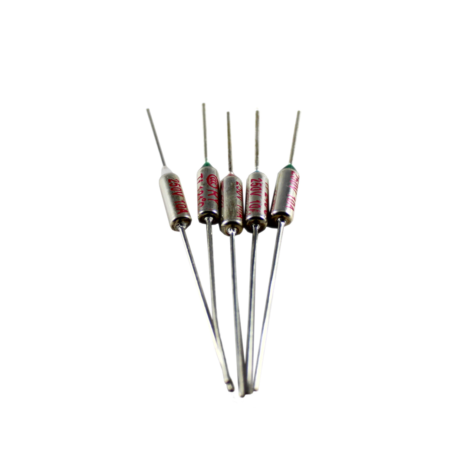 5 PCS RY TF Cutoffs Thermal Fuse 152°C 152 Degree 10A AC 250V