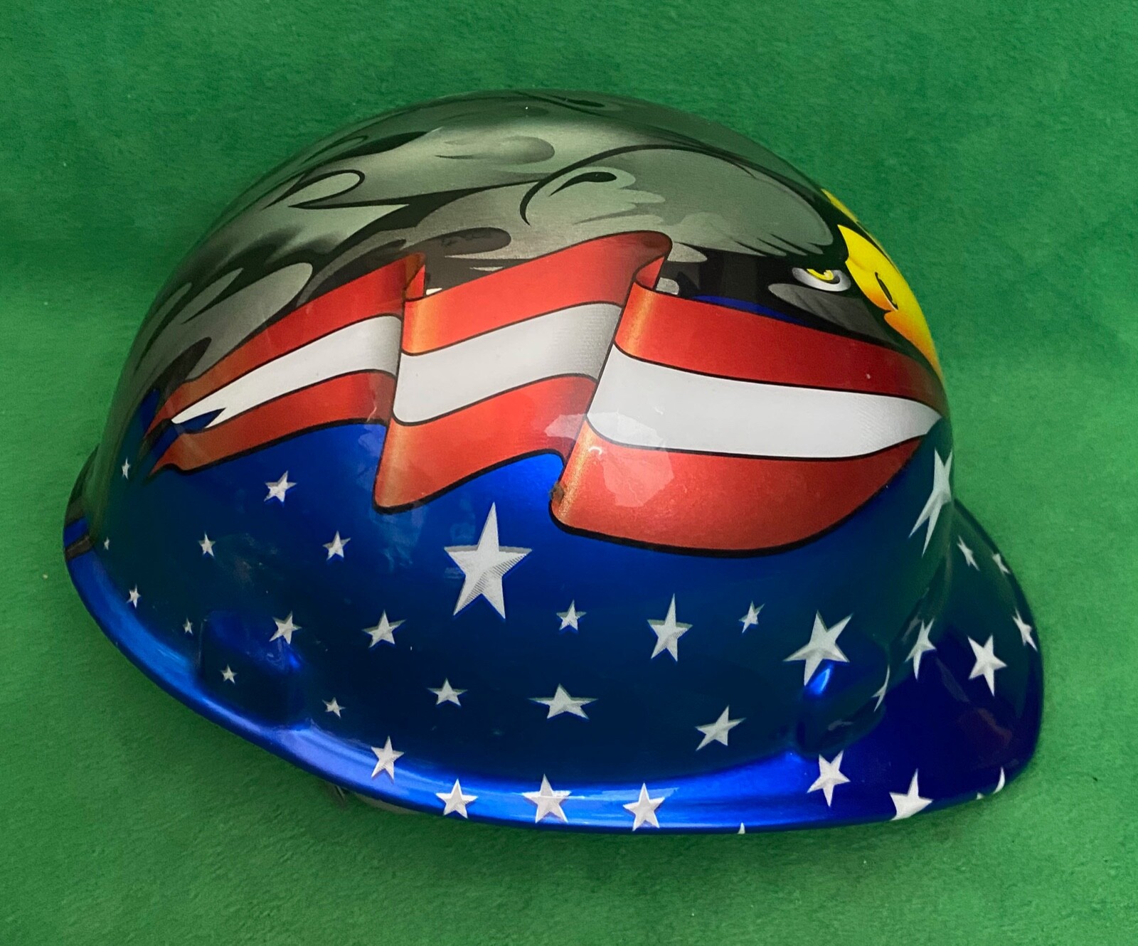 Jackson Products Type 1 Hard Hat With American Eagle Stars And Stripes.