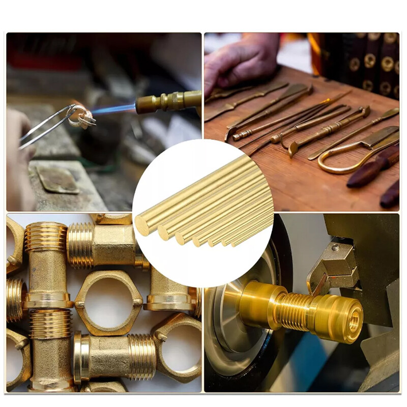 H59 Brass Round Bar Solid Rod 10mm – 50mm Diameter 100/150/200/250/300mm Length