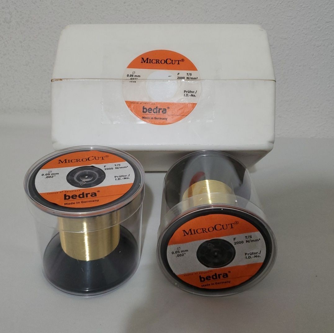 Bedra Microcut .002″ (0.05mm), 2000 N/mm² MicroCut EDM Wire