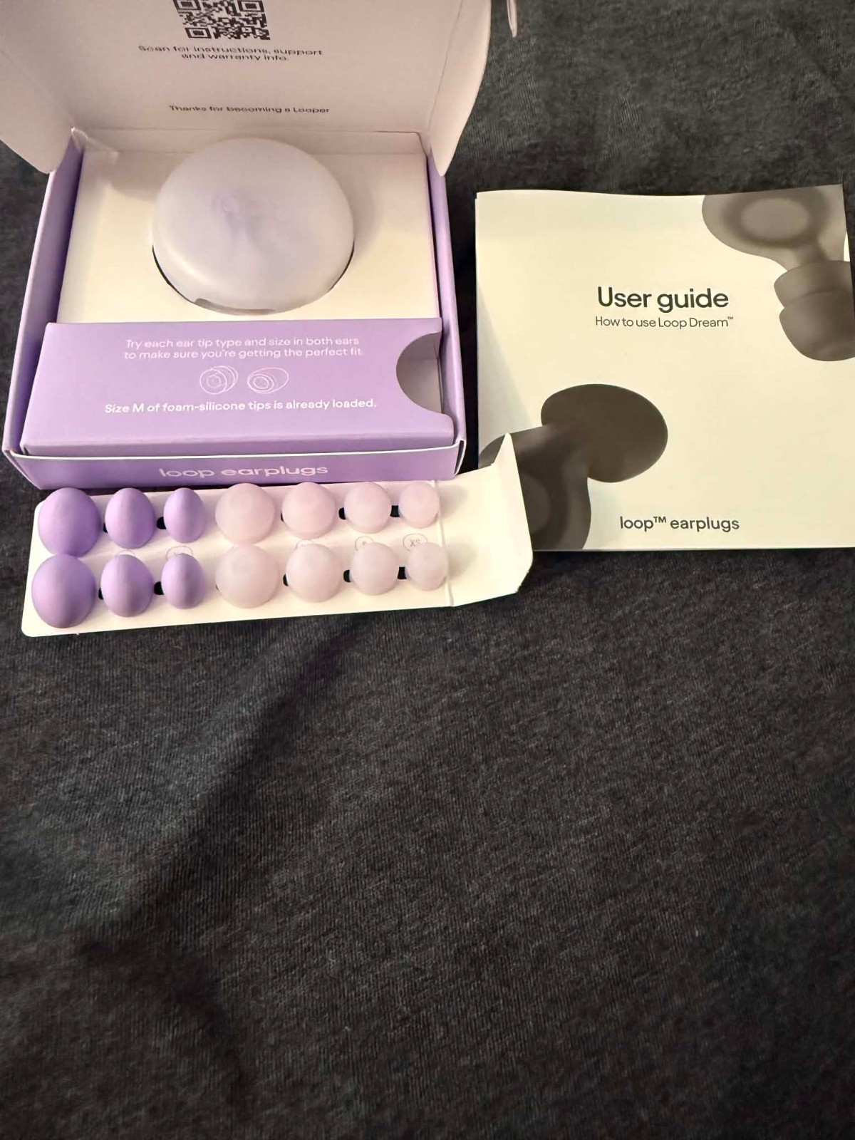 Loop Earplugs – Dream for Sleep (Lilac), Cushioned For Comfort, Napping Snoring