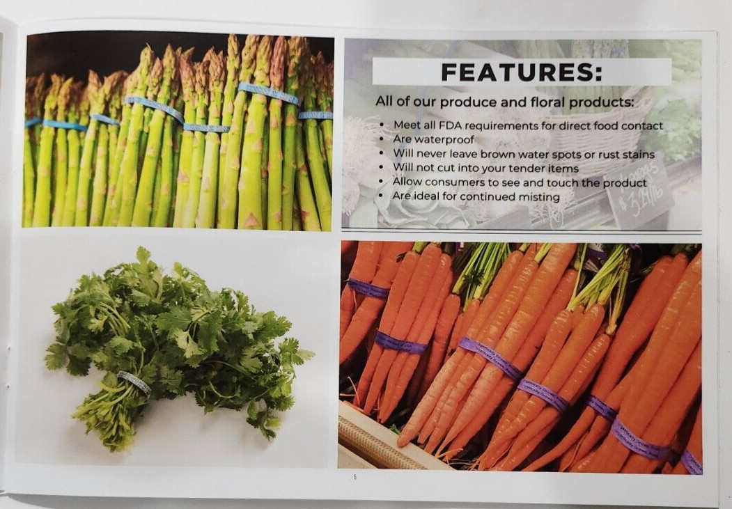 Alliance Rubber Blue Broccoli PFP Bands 2″ x 1/2″ #81 1 LB Bag Broccoli/Produce