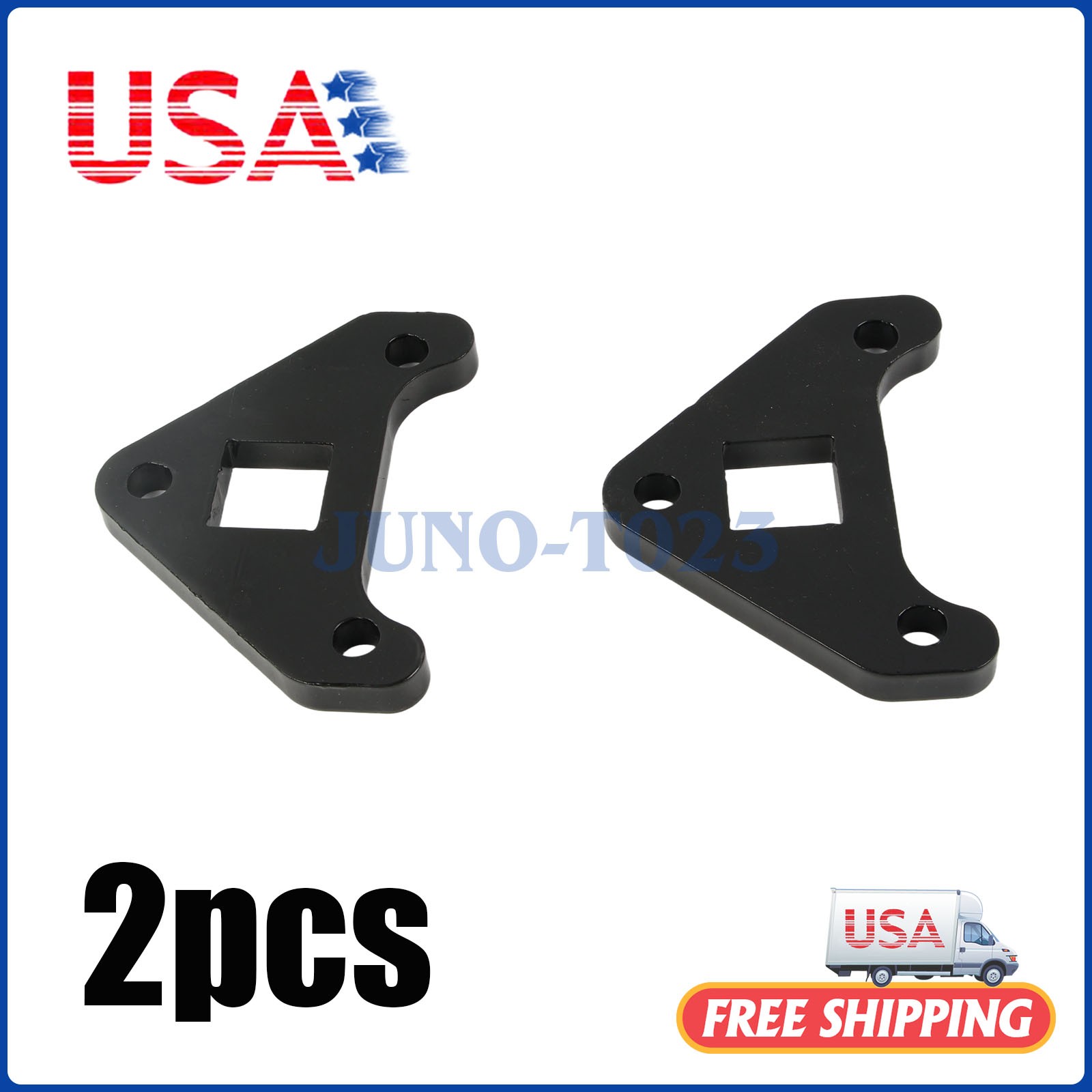 Fits For Chinese Mini Excavator Drive Motor Bracket BLACK 2Pcs Flange bracket