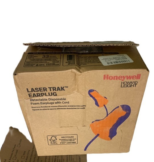 Howard Leight by Honeywell LT-30 Laser Trak Single-Use Earplugs, Corded, 32NRR,