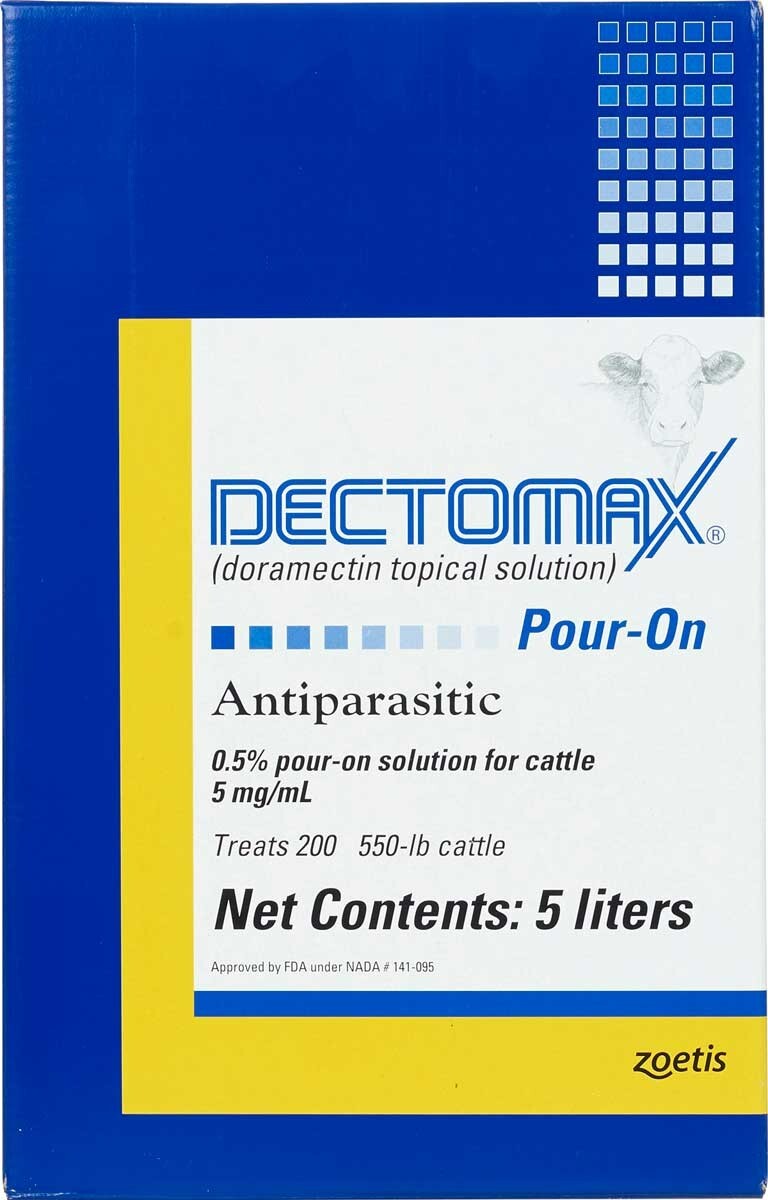 5 Liter Pour-on Cattle Dewormer roundworms, lungworms, grubs, lice and mites