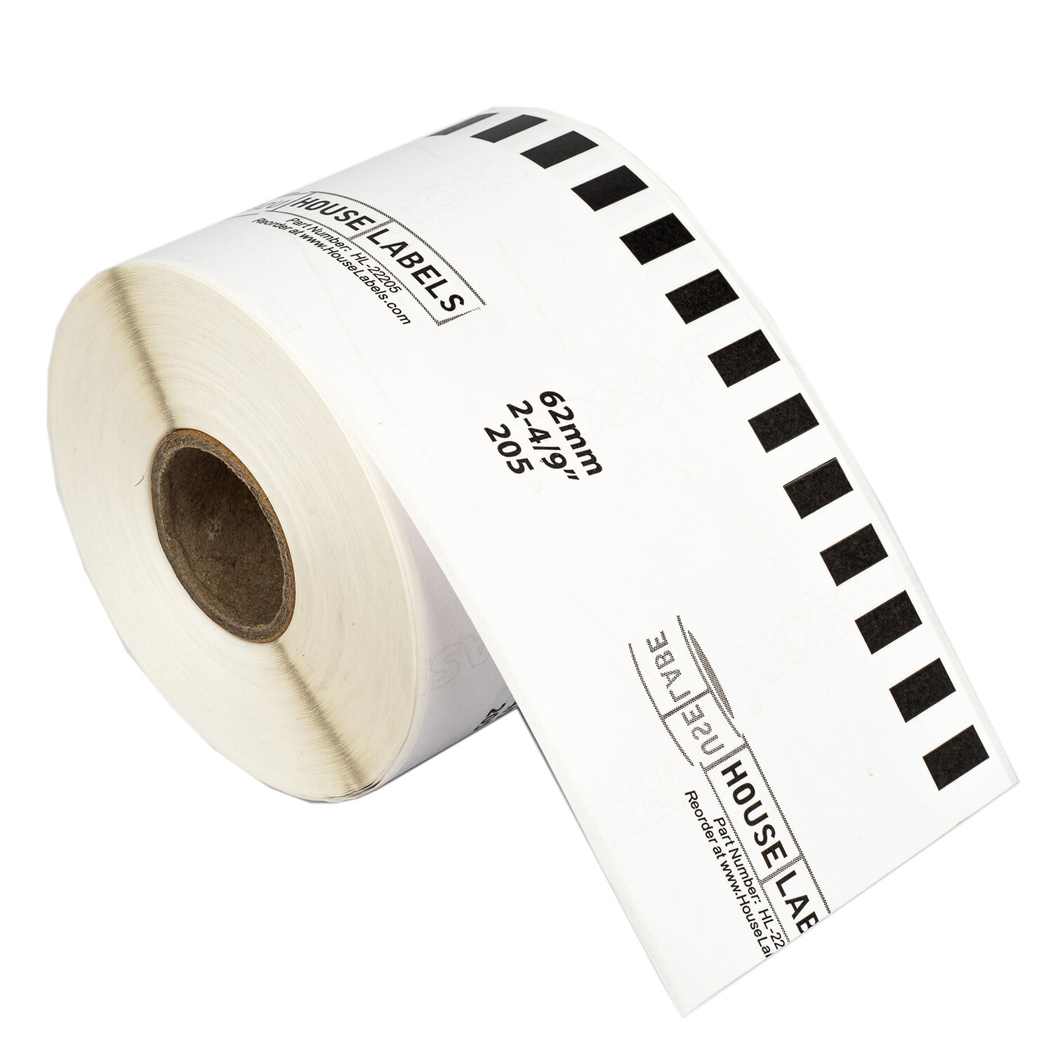 1 to 100 Rolls – Non-OEM Fits BROTHER DK-2205 Labels or REUSABLE FRAME