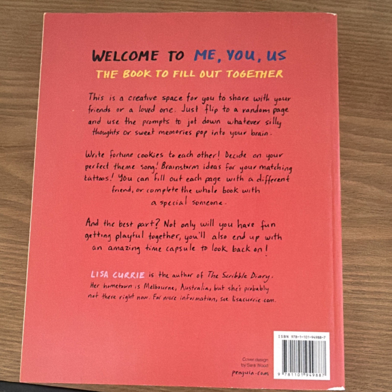 Penguin Me, You, Us by Lisa Currie Illustrated Cardboard Cover Book