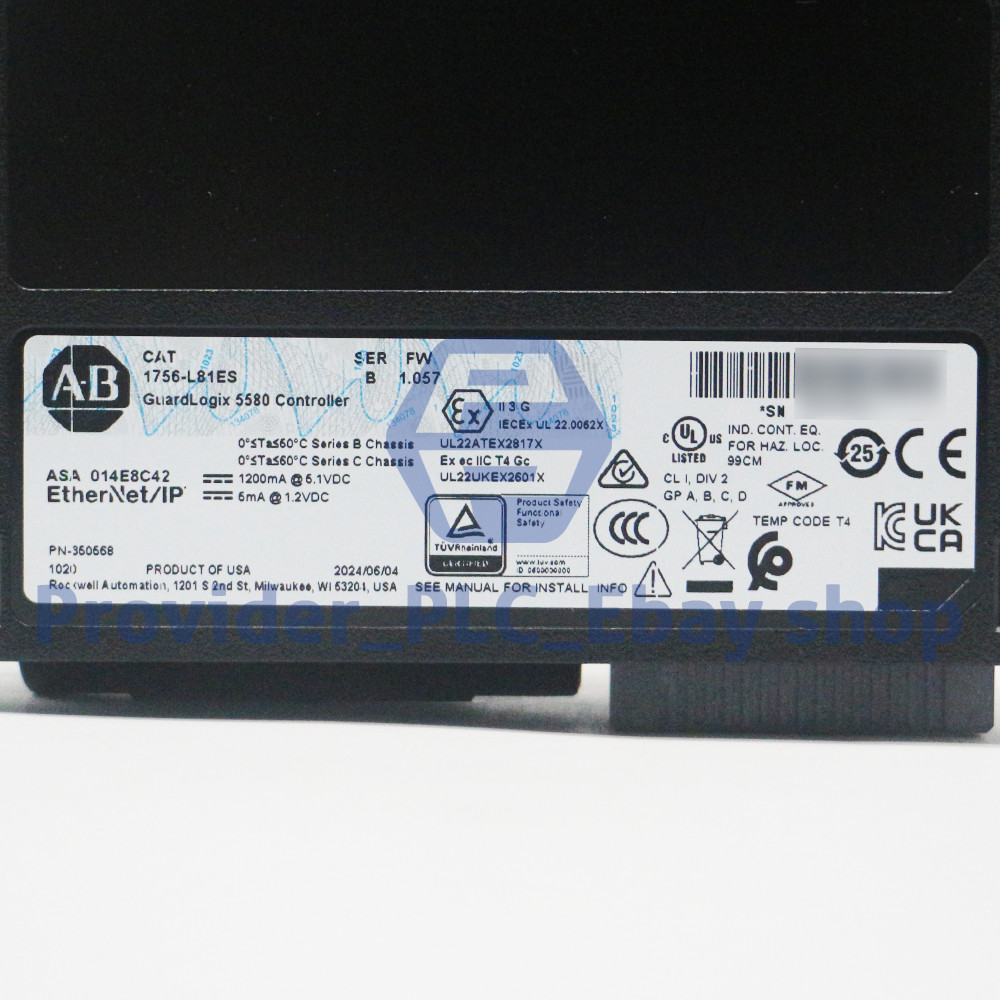 New Factory Sealed Allen Bradley 1756-L81E ControlLogix 3MB Controller 1756 L81E