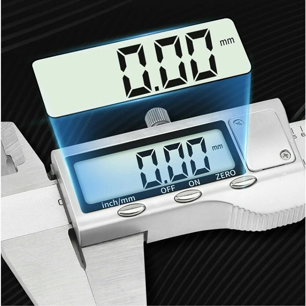 Digital Caliper Micrometer LCD Gauge Vernier Electronic Measuring Tool 6″ 150mm