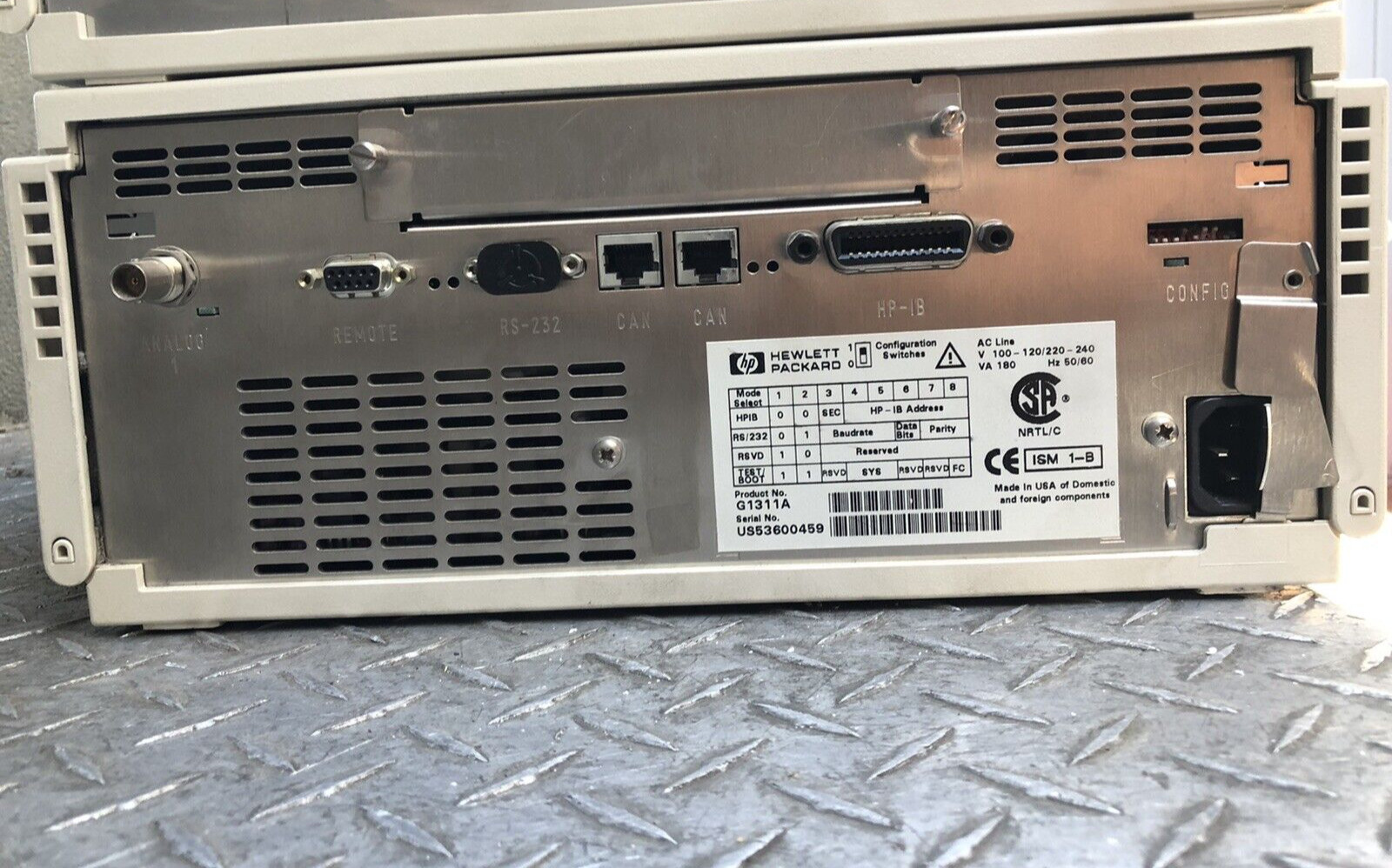 HP Agilent 1100 Series G1311A Quaternary Pump HPLC (w/30 Day Parts & Labor WTY)
