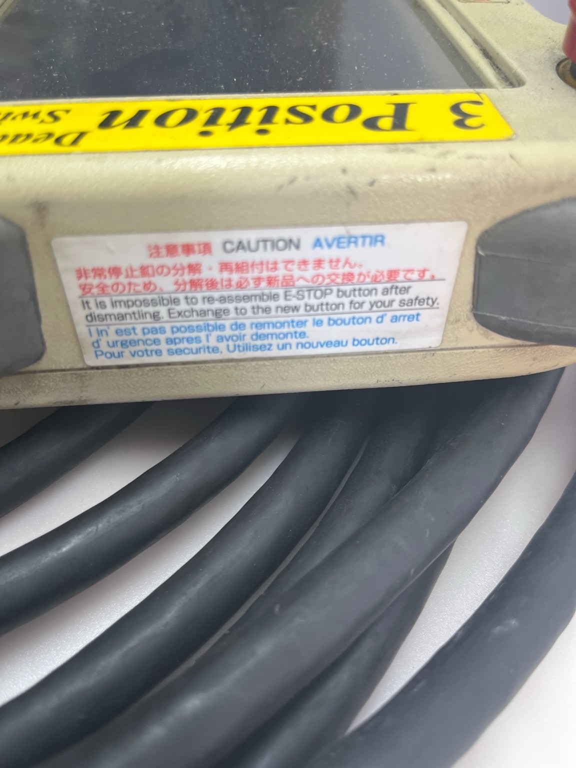 Kawasaki 50817-1327 Teach Pendant w/ 10m Cable C-Series C52 Robot Controller
