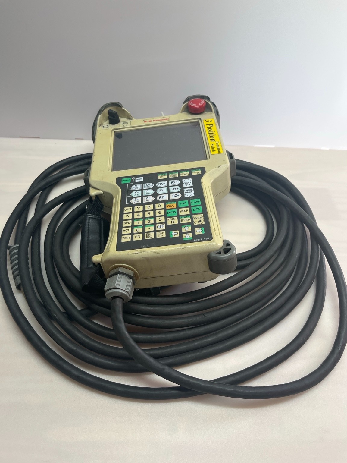 Kawasaki 50817-1327 Teach Pendant w/ 10m Cable C-Series C52 Robot Controller