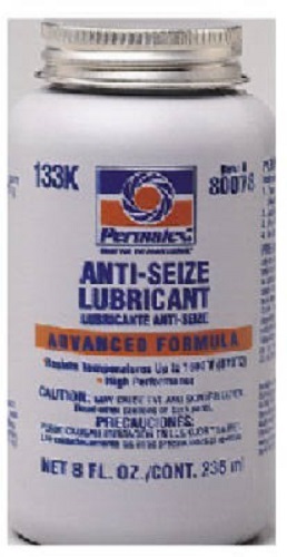 (12) Permatex 80078 8 Oz Can Anti-Seize Lubricant Compound With Brush Top 133K