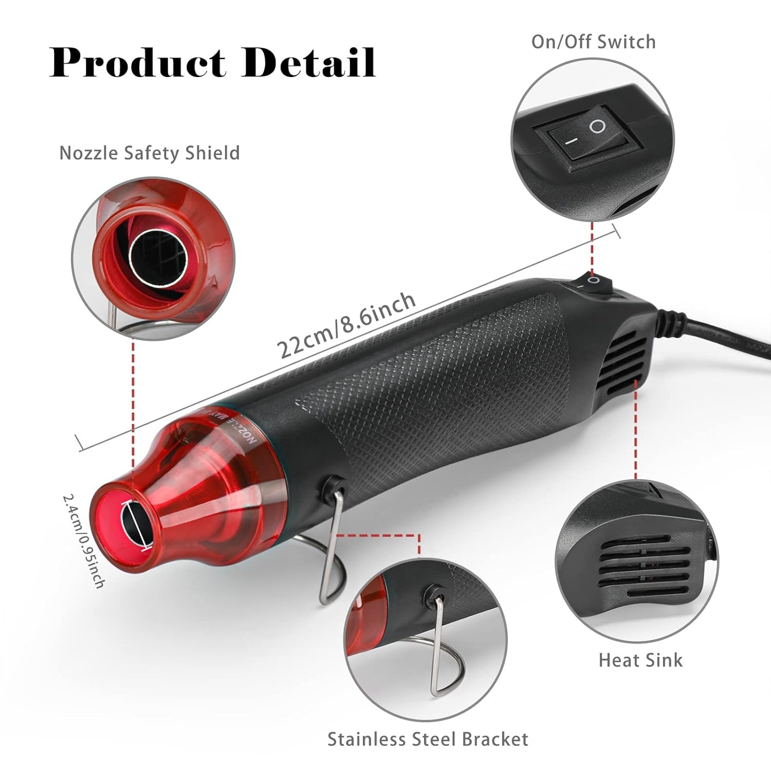 Heat Shrink Tubing Kit Mini Heat Gun and 328 PCS Shrink Wrap Tubes