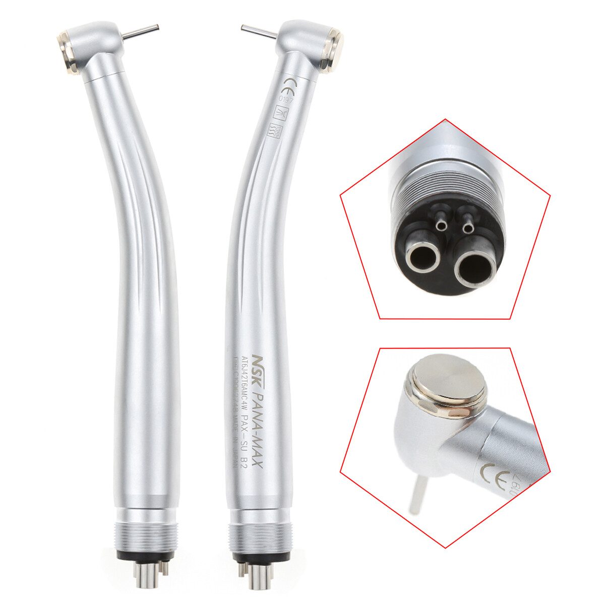 NSK Type Dental Big Head PANA Max High Speed Handpieces Turbine Push Button 4/2H