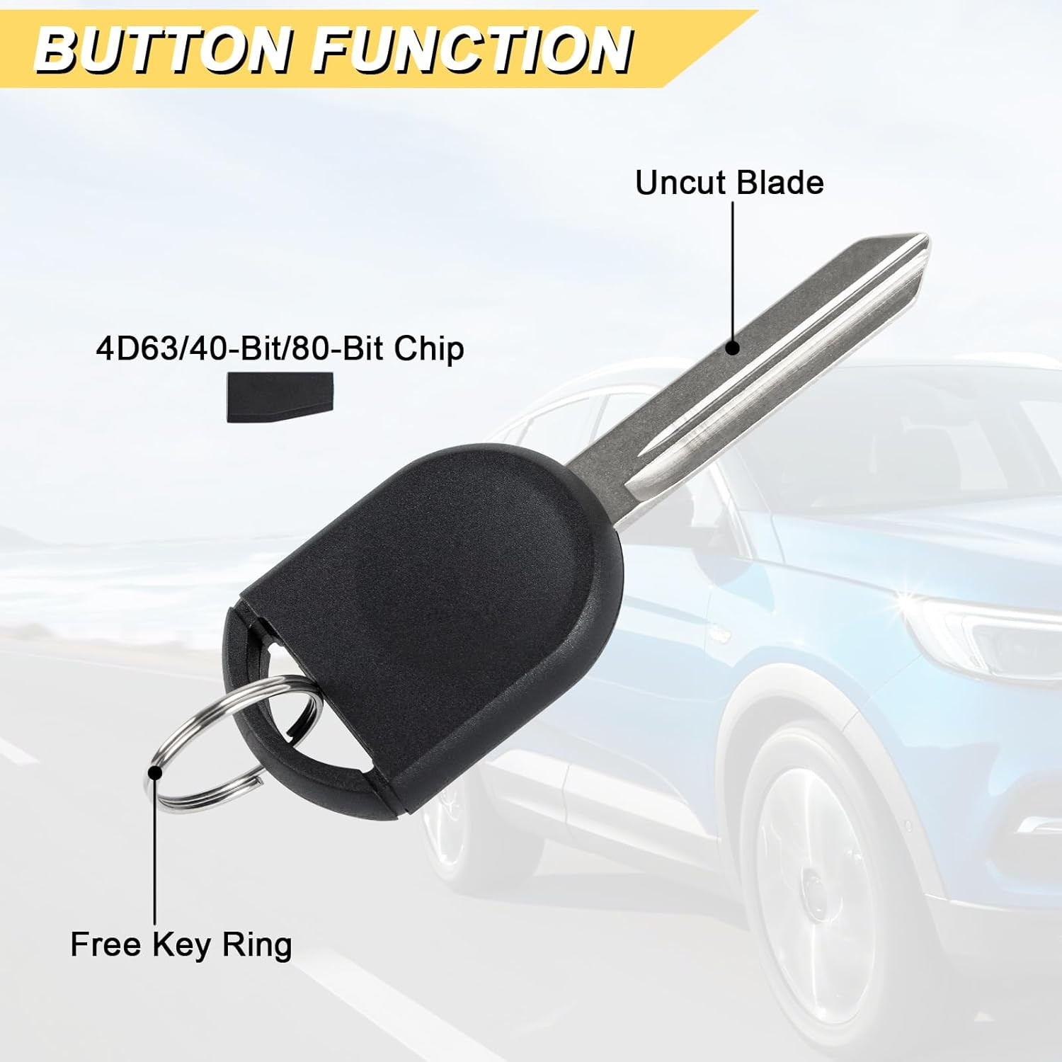 80 BIT Transponder Ignition Car Key Uncut Ford F-Series Escape Explorer Mustang